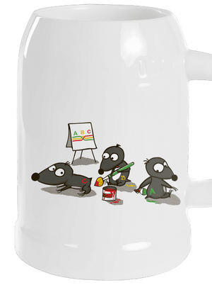 Pražský krtek půllitr White