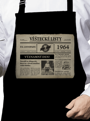 Věštecké listy zástěra Black
