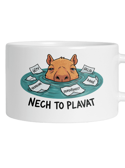 Nech to plavat hrnek makronka White