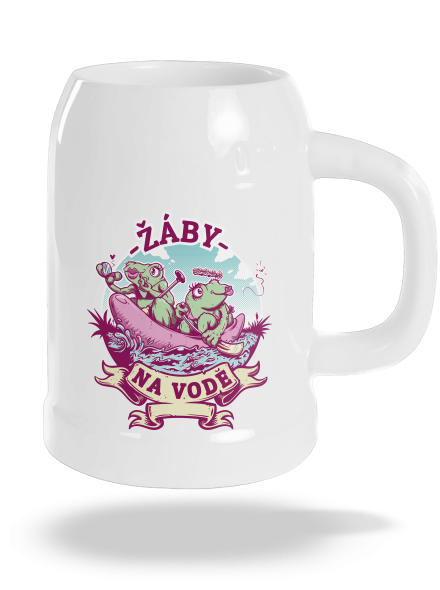 Žáby na vodě půllitr White