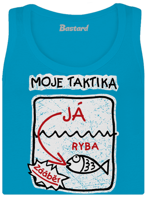 Rybářská taktika dámské tílko klasické Blue Atol