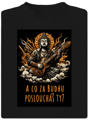 Hudební budha pánské sportovní tričko Black