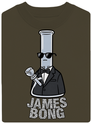 James Bong unisex mikina bez kapuce Urban Khaki