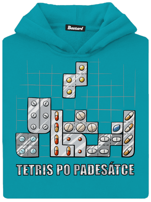 Tetris po padesátce  dětská mikina klokanka Hawaiian Blue