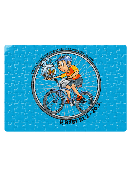 Cyklistický horoskop: Ryby puzzle White