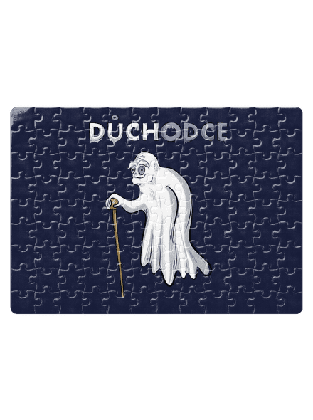 Duch důchodce puzzle White