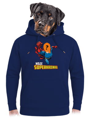 Moje superhrdinka unisex mikina premium Navy