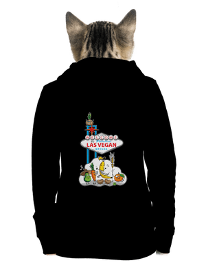 Las Vegan dámská mikina na zip Black