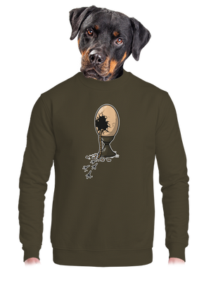 unisex mikina bez kapuce