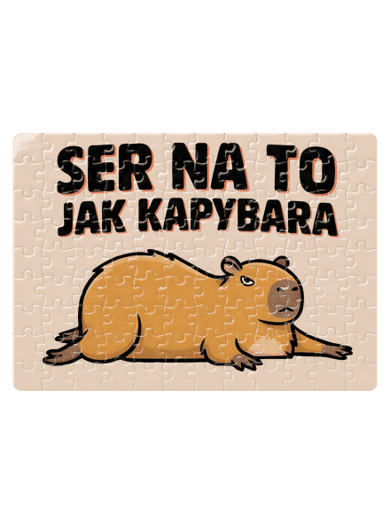 Jak kapybara puzzle White