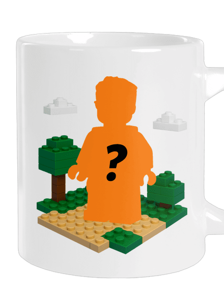 Lego postava z vlastní fotky velký hrnek White