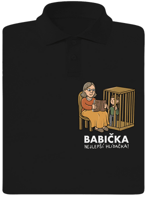 Babička hlídačka pánská polokošile Black