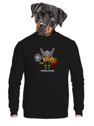 unisex mikina bez kapuce