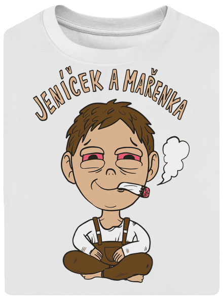 Jeníček a mařenka unisex tričko oversized White