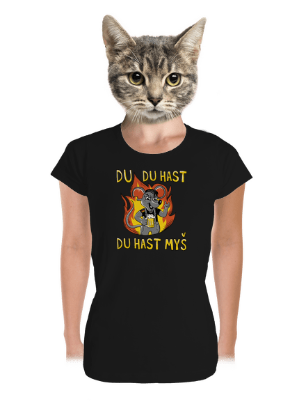 Du hast myš dámské tričko premium Black