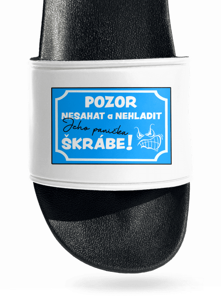 Pozor, nesahat pantofle White
