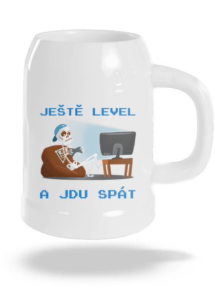 Ještě level půllitr White