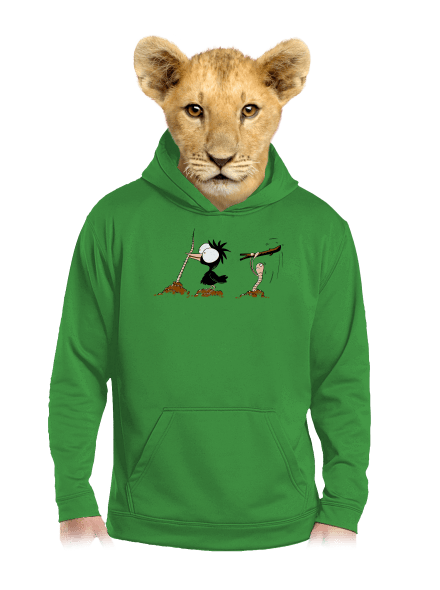 Nesprávný konec dětská mikina klokanka Kelly Green AWD
