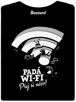 Padá wi-fi dámské tričko premium Black