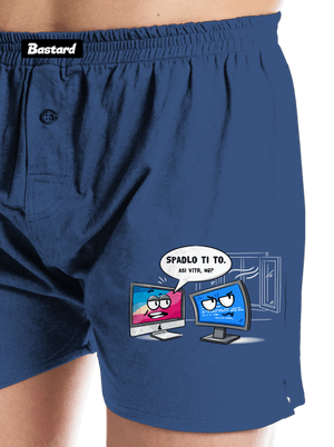 Mac vs. Windows pánské trenky Blue