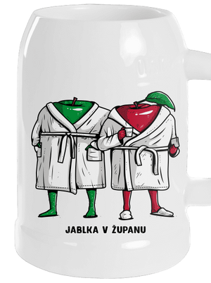 Jablka v županu půllitr White