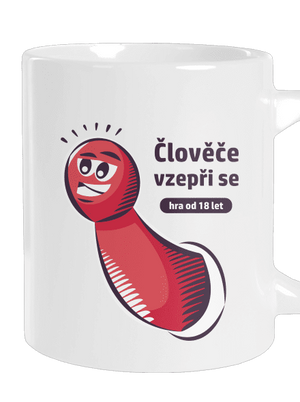 Člověče vzepři se velký hrnek White