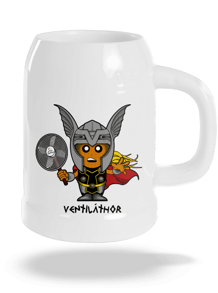 Ventiláthor půllitr White