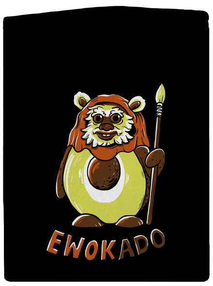 Ewokado dámská mikina na zip Black