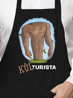 Kůlturista zástěra Black