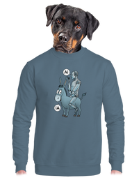 unisex mikina bez kapuce