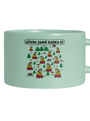 Všude samá babka hrnek makronka Mint Macaron