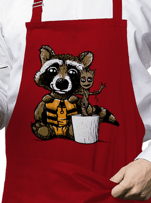 Strážci galaxie zástěra Red