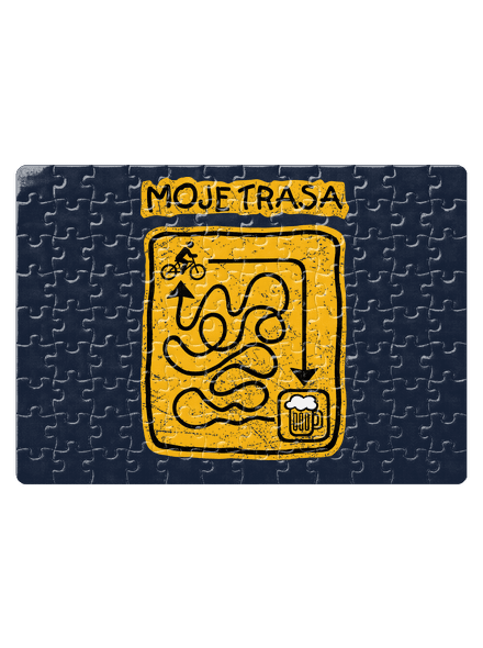 Moje trasa puzzle White