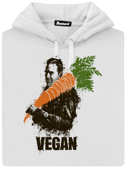 Vegan dámská mikina klokanka White