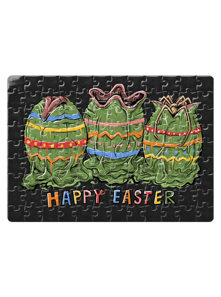 Happy Easter puzzle White