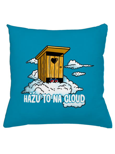Hážu to na cloud polštář Blue Turquoise