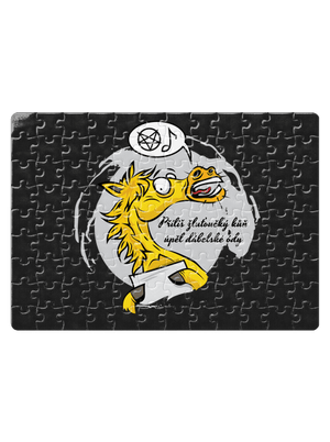 Žluťoučký kůň puzzle White