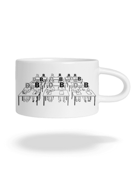 Cimrman: Debil, blbeček hrnek makronka White