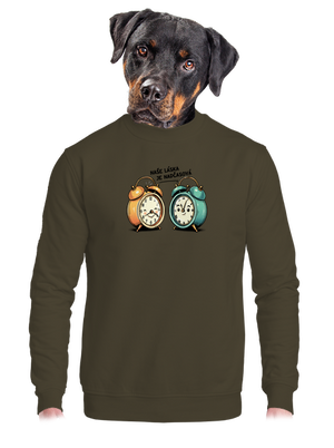 unisex mikina bez kapuce