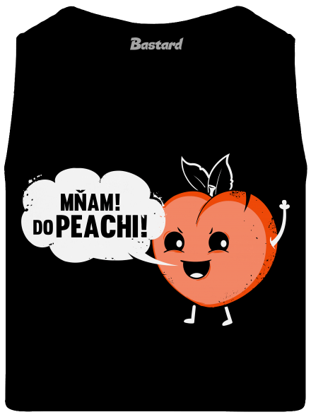 Mňam do peachi pánské tílko Black