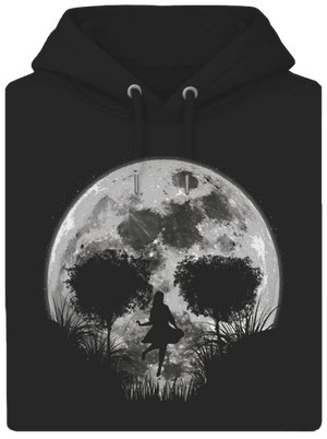 Smrtící úplněk unisex mikina premium Dark Black