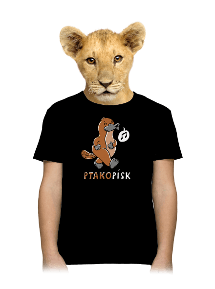 Ptakopísk dětské tričko Black