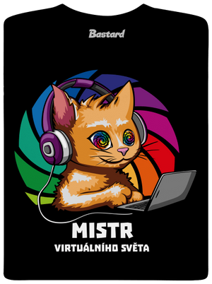 Mistr virtuálního světa pánské dlouhý rukáv Black