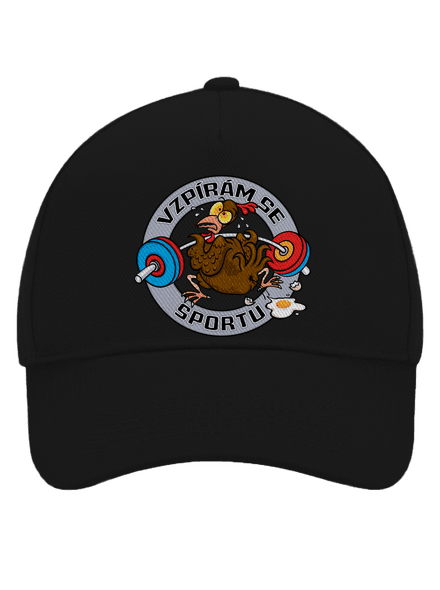 Vzpírám se sportu kšiltovka baseballka Black