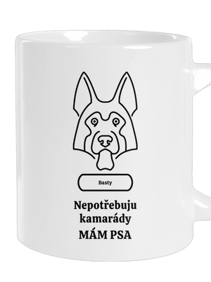 Nemůžu, mám psa velký hrnek White