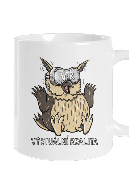 Výrtuální realita klasický hrnek White