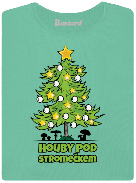 Houby pod stromečkem dámské tričko premium Mint Mal