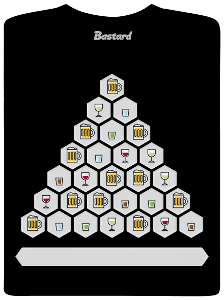 Obrázkový alko kvíz a fix pánské tričko Black