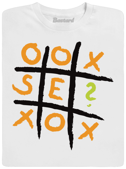 Piškvorky pánské tričko White