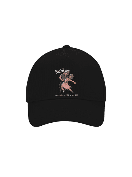 Babi v koutě kšiltovka baseballka Black